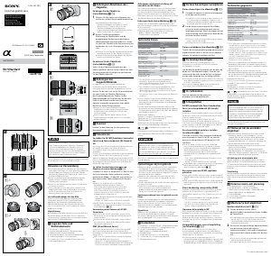 Manual Sony SAL70300G2 Lente