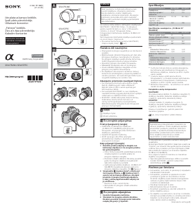 Rokasgrāmata Sony SEL075UWC Fotokameras objektīvs