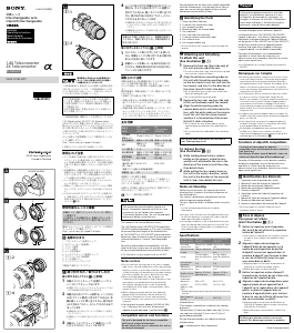 Handleiding Sony SEL14TC Objectief
