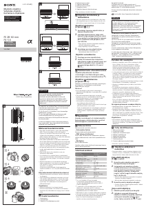Kasutusjuhend Sony SEL2860 Kaameraobjektiiv