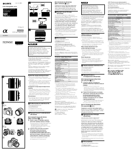 Посібник Sony SEL28F20 Об'єктив