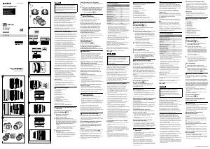 Bedienungsanleitung Sony SEL50F12GM Objektiv