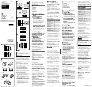 Bedienungsanleitung Sony SEL50F14Z Objektiv