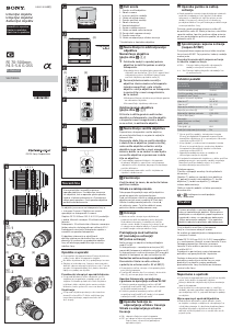 Priročnik Sony SEL70300G Leča kamere