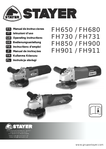Kullanım kılavuzu Stayer FH731 Avuç taşlama makinesi