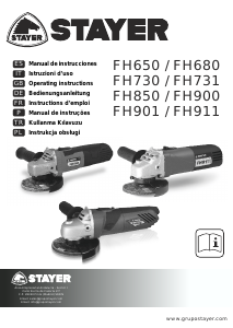 Manuale Stayer FH911 Smerigliatrice angolare