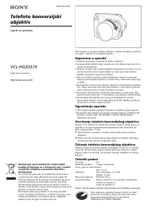 Priručnik Sony VCL-HG2037X Objektiv fotoaparata