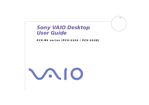 Handleiding Sony PCV-RS222 Vaio Desktop