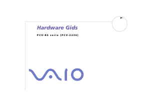 Handleiding Sony PCV-RS306 Vaio Desktop