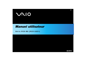 Mode d’emploi Sony PCV-RS604 Vaio Ordinateur de bureau