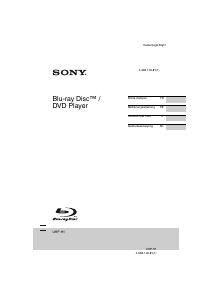 Mode d’emploi Sony UHP-H1 Lecteur de blu-ray