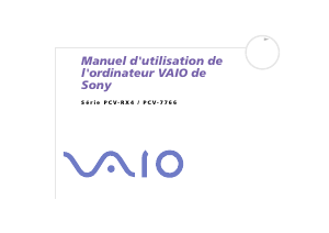 Mode d’emploi Sony PCV-RX401 Vaio Ordinateur de bureau