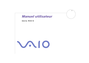Mode d’emploi Sony PCV-V1 Vaio Ordinateur de bureau