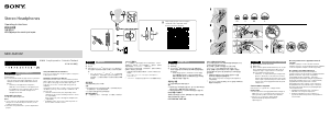사용 설명서 소니 MDR-AS410AP 헤드폰