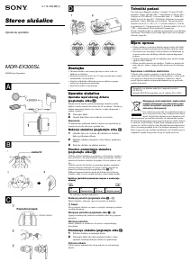 Priručnik Sony MDR-EX300SL Slušalica