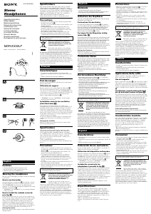 Návod Sony MDR-EX32LP Slúchadlá