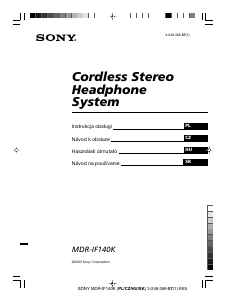 Instrukcja Sony MDR-IF140K Słuchawki