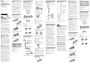 Manuál Sony MDR-NC33 Sluchátka