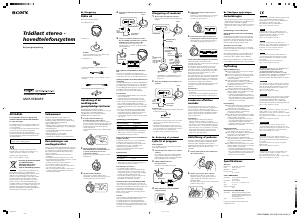 Brugsanvisning Sony MDR-RF800RK Hovedtelefon