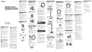 Handleiding Sony MDR-RF860RK Koptelefoon