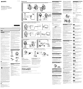 Manual Sony MDR-RF895RK Headphone