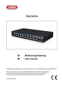 Bedienungsanleitung Abus ITAC10110 Switch