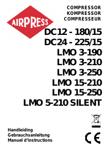 Handleiding Airpress LMO 3-190 Compressor