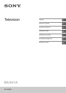 מדריך Sony Bravia KD-100ZD9 טלוויזיית LCD