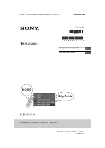 Посібник Sony Bravia KD-43XF7005 Рідкокристалічний телевізор