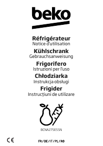 Bedienungsanleitung BEKO BCNA275E5SN Kühl-gefrierkombination