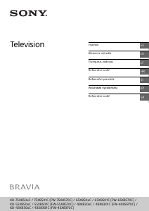 מדריך Sony Bravia KD-49X8309C טלוויזיית LCD