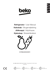 Manual BEKO B1RMLNE444W1 Refrigerator