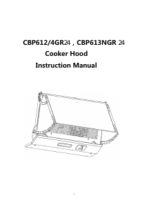 Handleiding Candy CBP612/4GR/1 Afzuigkap