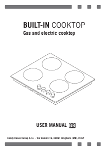 Mode d’emploi Candy CMGH31B/1 Table de cuisson