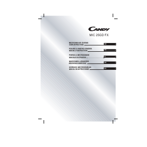 Bedienungsanleitung Candy MIC25GDFX-80 Mikrowelle