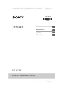 Käyttöohje Sony Bravia KD-65XF7000 Nestekidetelevisio
