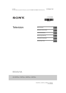 Bedienungsanleitung Sony Bravia KD-65XF7000 LCD fernseher