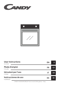 Manual de uso Candy FIDC X600 Horno