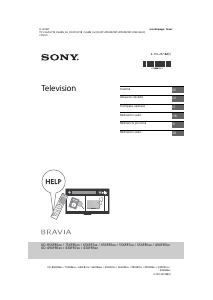 Rokasgrāmata Sony Bravia KD-65XF8599 Šķidro kristālu televizors