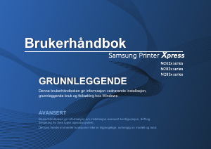 Bruksanvisning Samsung Xpress SL-M2825DW Skriver