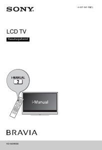 Kasutusjuhend Sony Bravia KD-84X9005 LCD-teler