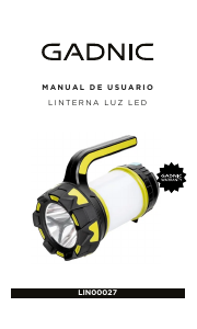 Manual de uso Gadnic LIN00027 Linterna