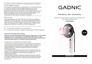 Manual de uso Gadnic CEPFAC04 Masajeador