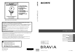 Kullanım kılavuzu Sony Bravia KDL-22P5500 LCD televizyon