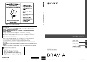 Manuál Sony Bravia KDL-22P5500 LCD televize