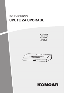 Priručnik Končar NZ50MB Kuhinjska napa