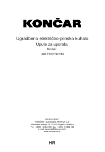Manual Končar UKEP6013KCM Hob