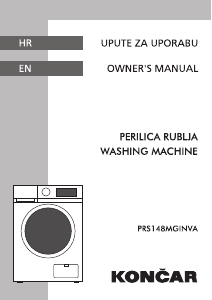 Priručnik Končar PRS148MGINVA Stroj za pranje rublja