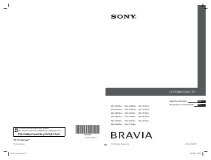 Руководство Sony Bravia KDL-26E4020 ЖК телевизор