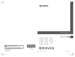 Руководство Sony Bravia KDL-26E4030 ЖК телевизор